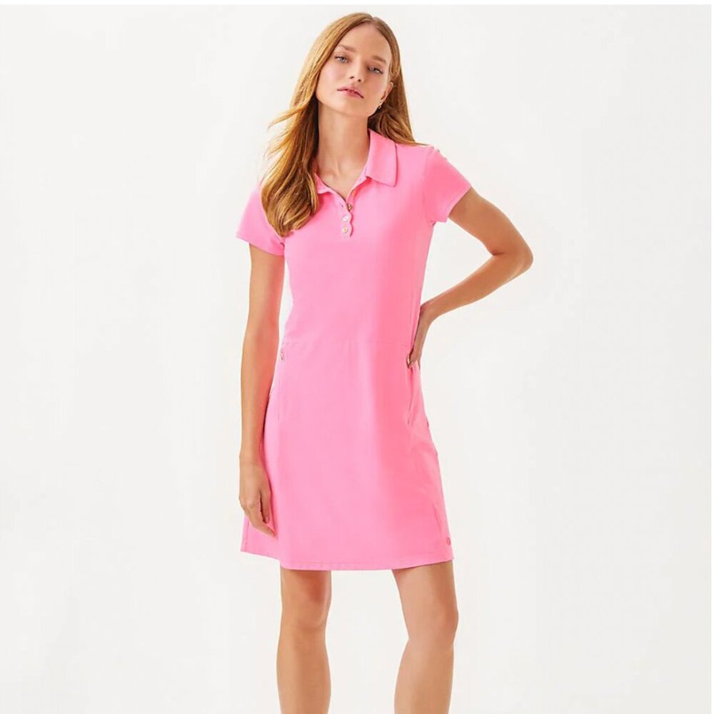 Lily Pulitzer - Luxletic Frida Scallop Polo Dress XS NWT